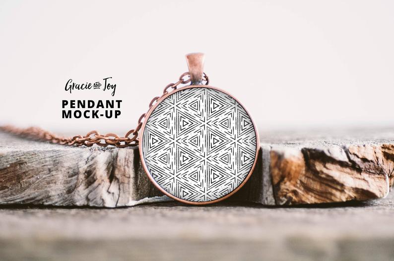 Download Large Circle Pendant Product Mockup, Silver, Jewelry, Templat - antiquefasr